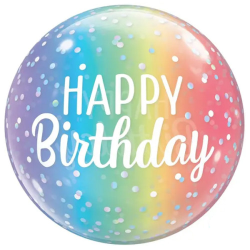 Balão Happy Birthday Colorido 18"