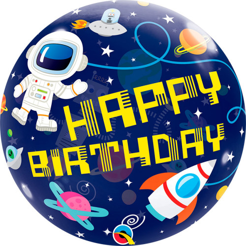 Balão Happy Birthday Astronauta 18"