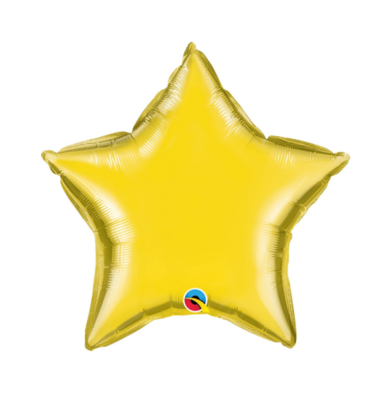 Mini Balão Estrela Dourado Liso 9"
