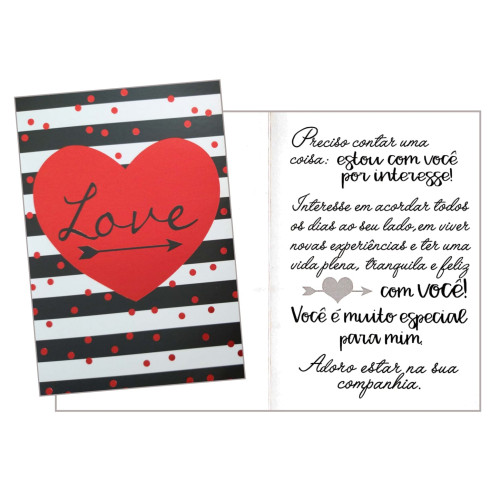 Cartão M - Romântico Love