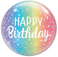 Balão Happy Birthday Colorido 18"